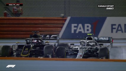 Accrochage entre Bottas et Grosjean en pleine séance d'essais libres