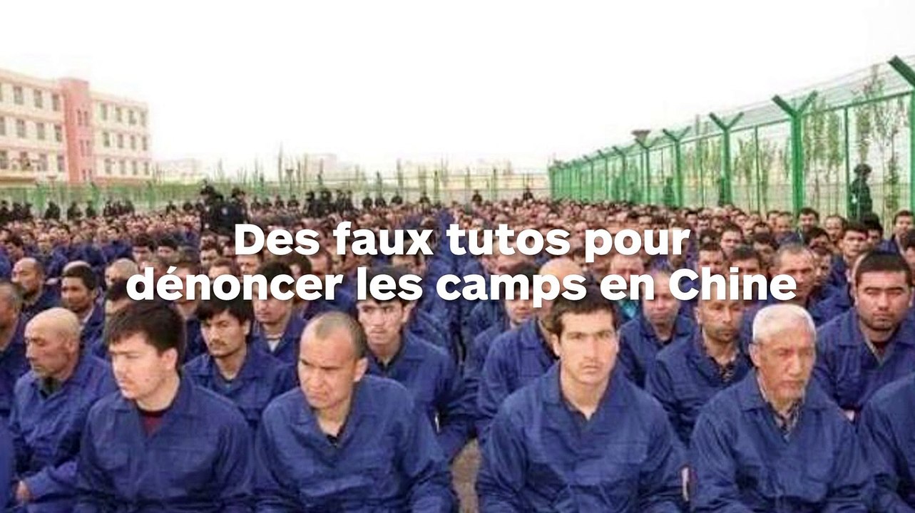 Des faux tutos make up pour parler des camps de concentration en Chine