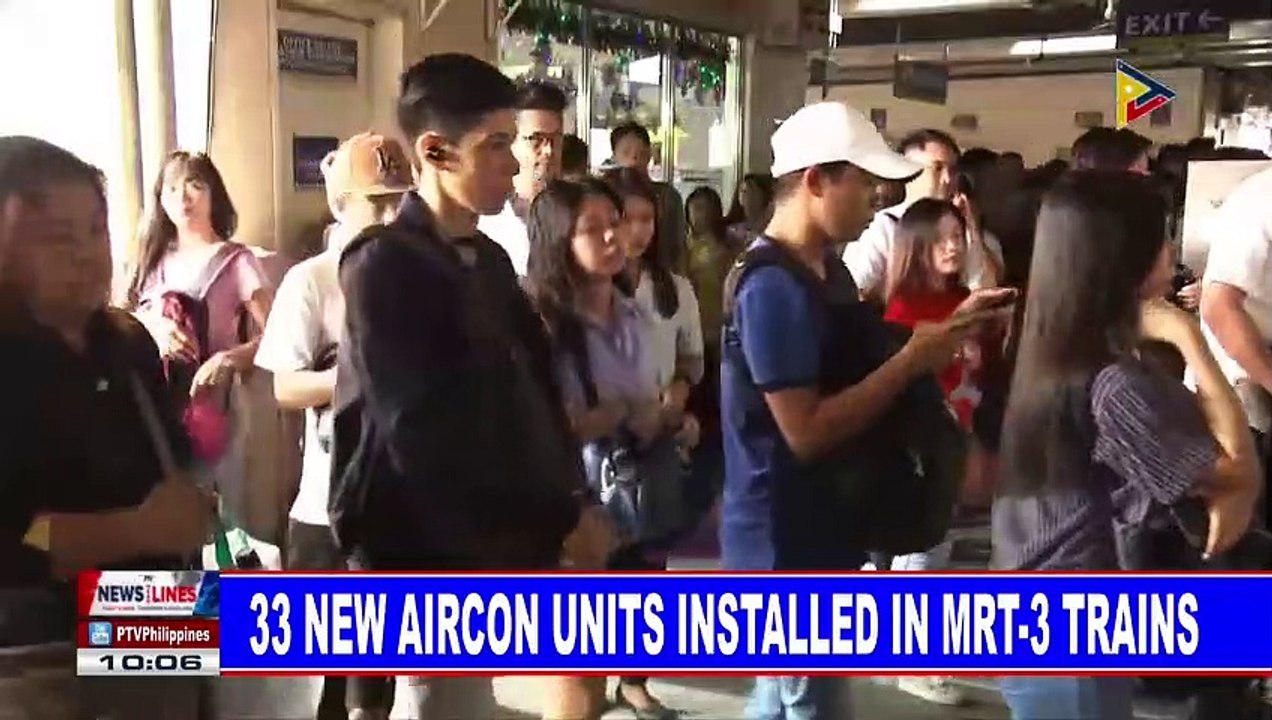33 new aircon units installed in MRT-3 trains