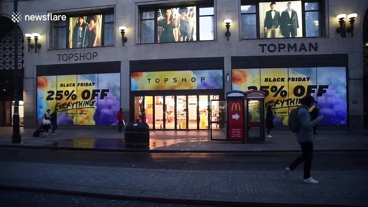 Oxford Street very quiet as Black Friday frenzy fails to hit UK high streets