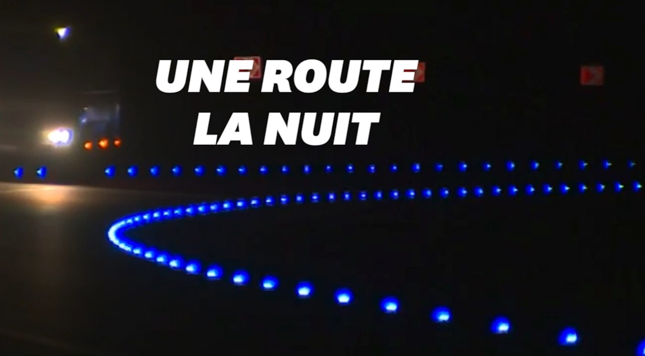 Que se passe-t-il sur cette route russe la nuit?