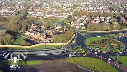 Penwortham Bypass drone footage