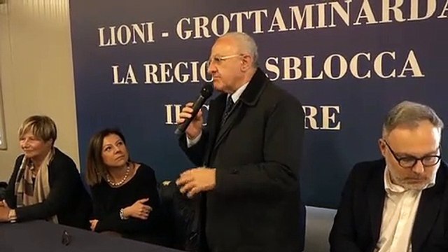 De Luca con il Ministro delle Infrastrutture Paola De Micheli (29.11.19)