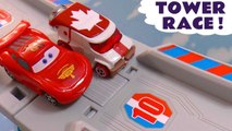 Hot Wheels Funlings Race with Disney Pixar Cars 3 Lightning McQueen vs Toy Story 4 and TMNT with Spongebob in this Full Episode English Racing Challenge