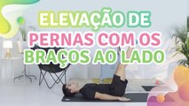 Elevação de pernas com os braços ao lado - Melhor com Saúde