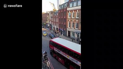 Members of the public seen running from the scene of London Bridge incident