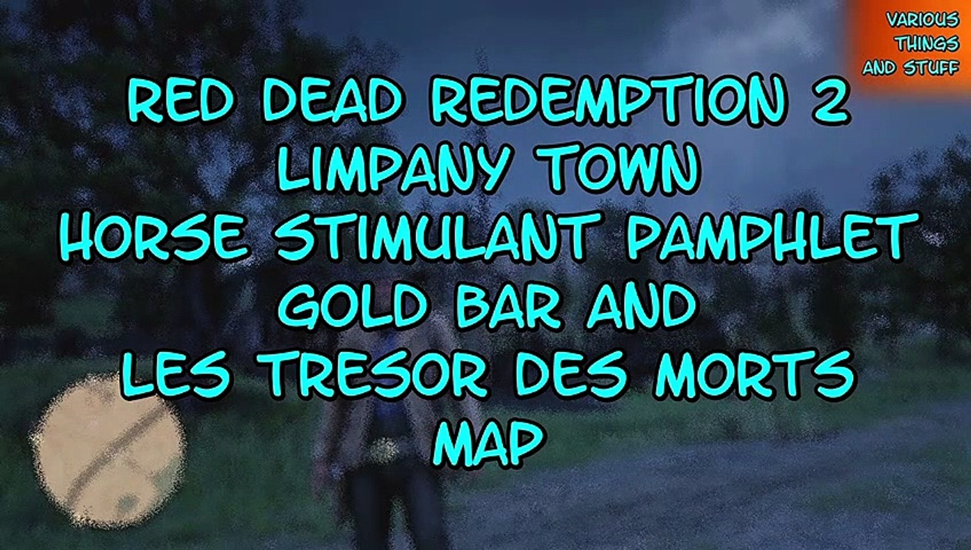 Red Dead Redemption 2 Limpany Town Horse Stimulant Pamphlet Gold Bar Les  Tresor des Morts Map - video Dailymotion