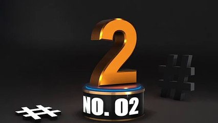 Top 10 Numbers From One Through Ten - With Lower Third Green Screen Count Down