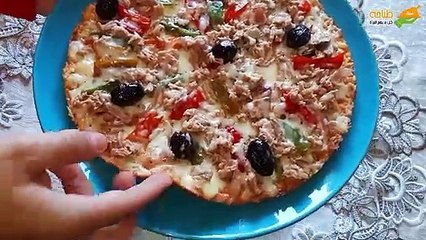 لا ترمي الخبز اليابس pizza بيتزا بالخبز اليابس