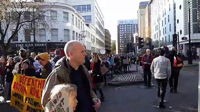 Climate activists gather in Bristol City to protest Black Friday