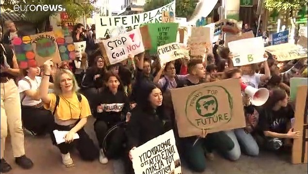 Greve climática em milhares de cidades
