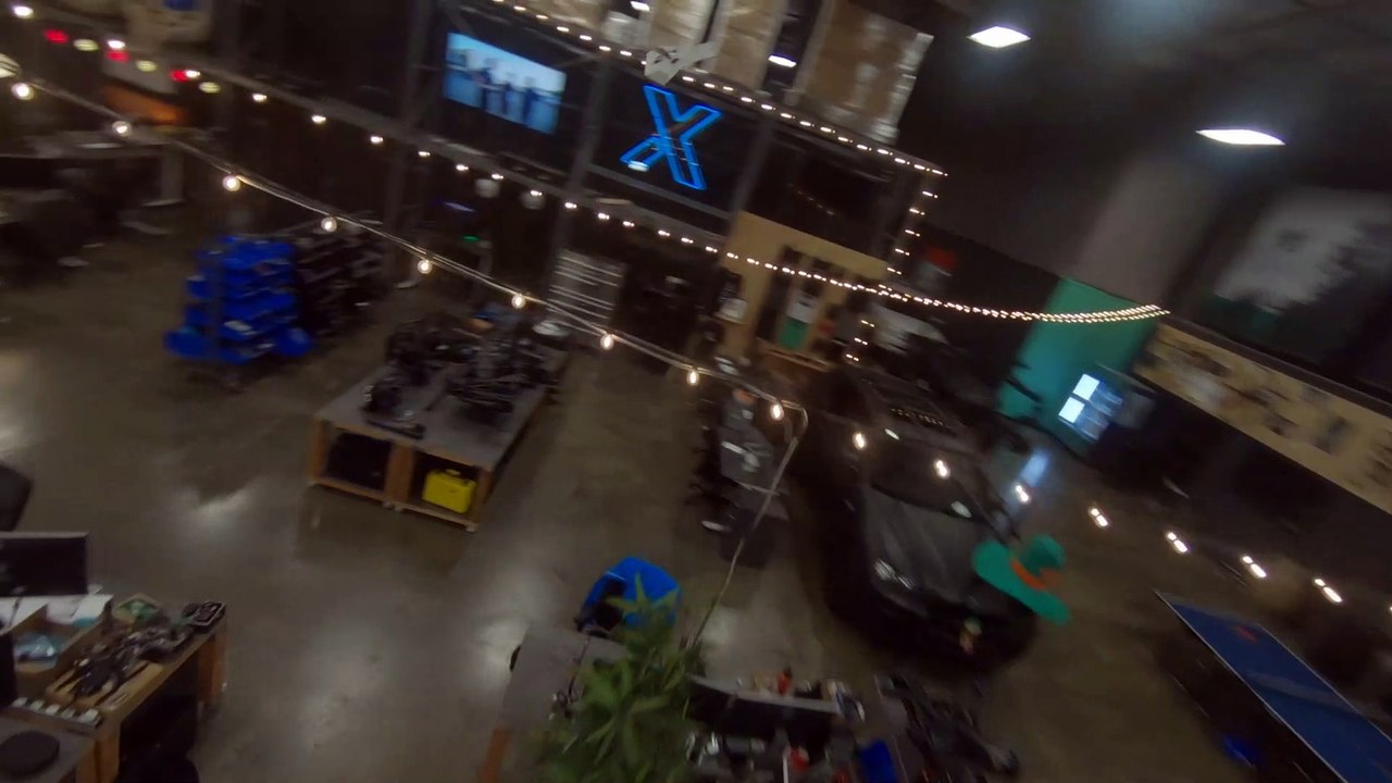 Intense Drone Chase in Warehouse