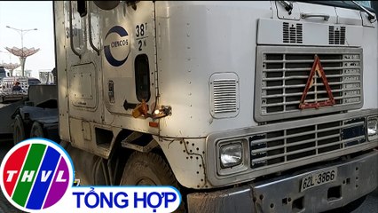 Xe đầu kéo va chạm xe ô tô tại Tiền Giang, nhiều người hốt hoảng