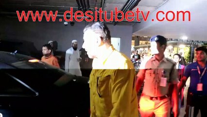 Sunny Deal looks smart handsome and dashing in yellow shirt spotted at airport