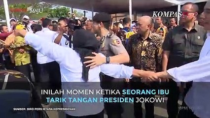 Ibu Ini Tarik Tangan Jokowi Sampai Dipisahkan Paspampres