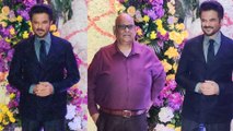Anil Kapoor With Satish Kaushik At Sooraj Barjatya's Son Devaansh Barjatya Wedding Reception