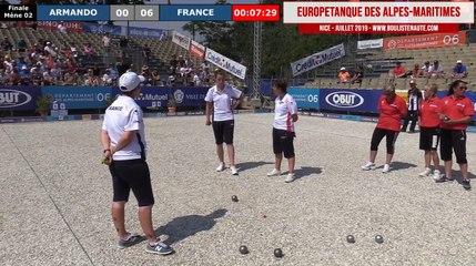 Finale dames FRANCE vs ARMANDO : Europétanque des Alpes-Maritimes 2019