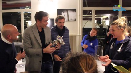 Le Mag Tennis Actu - Pauline Parmentier, Julien Benneteau et Nicolas Mahut ont fêté leur Trophée au Tennis Club de Paris