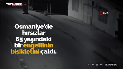Engelli vatandaşın bisikletini çaldılar
