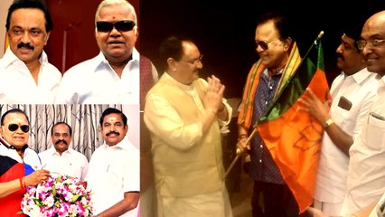 ஜே பி நட்டா முன்னிலையில் பாஜகவில் இணைந்தார் ராதாரவி!| Actor Radha Ravi joins BJP party