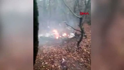Rusya'da bir helikopter düştü, pilot hayatını kaybetti