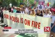 Se registran masivas marchas contra el cambio climático en el mundo