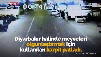 Diyarbakır halindeki patlamanın görüntüsü ortaya çıktı