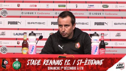 J15. #SRFCASSE. Le replay de la  conférence de presse de Julien Stéphan