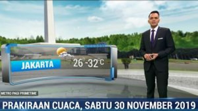 Prakiraan Cuaca Sabtu 30 November 2019