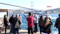 İstanbul'da güneşin tadını çıkarmak isteyenler sahile akın etti