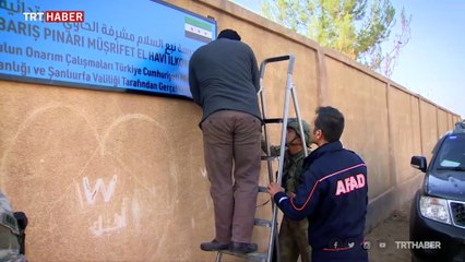 TSK'nın onardığı Tel Abyad'daki okula "Barış Pınarı" adı verildi