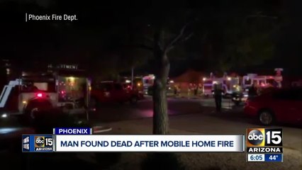 FD: Man dies in mobile home fire near 35th Avenue/Bell Road