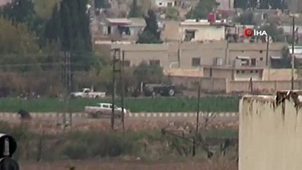 Devriye görevinden dönen Rus askerlerine teröristler araçlarla eşlik etti