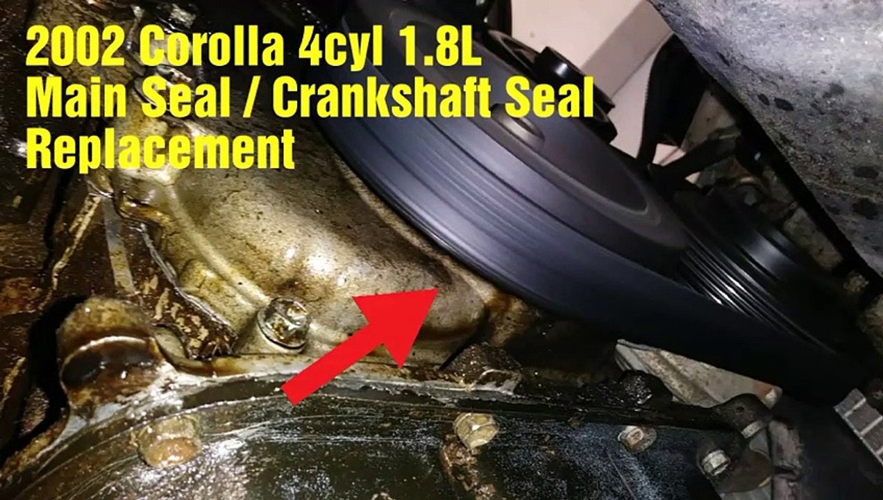 2002 Corolla Crankshaft _ Front Main Seal Replacement