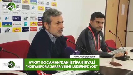 Aykut Kocaman'da istifa sinyali! "Konyaspor'a zarar verme lüksümüz yok"