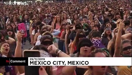 Mexico activists protest violence against women