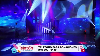 Presentación de Carolina Oñate en la Teletón Ecuador