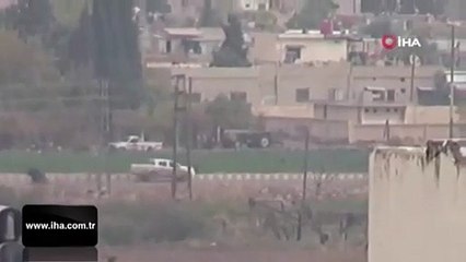 Devriyeden dönen Rus askerlerine YPG/PKK'lı teröristler araçlarla eşlik etti