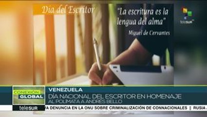 Venezuela celebra Día Nacional del Escritor en homenaje a Andrés Bello