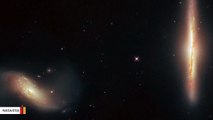 Hubble Spots Two Galaxies Distorting Each Other's Shapes