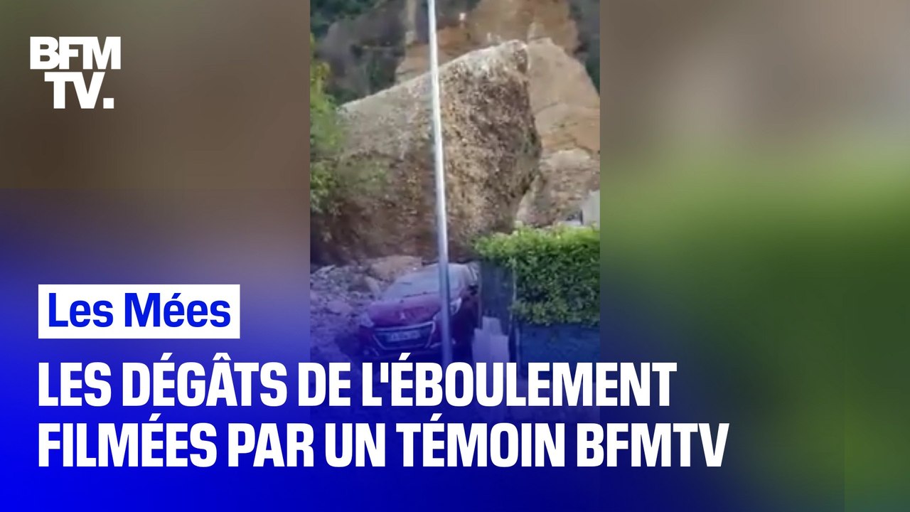 Éboulement dans les Alpes-de-Haute-Provence: les images des dégâts filmées par un témoin BFMTV