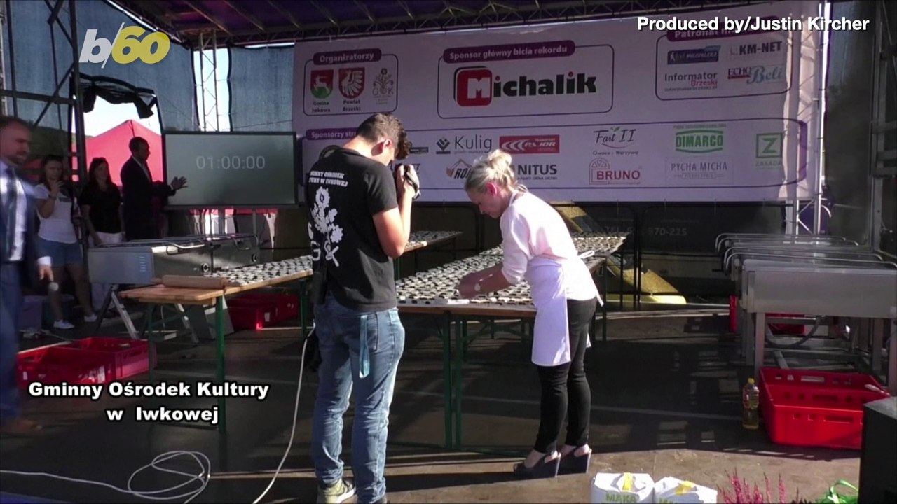 Polish Chef Sets World Record by Making Over 1,000 Pierogies in an Hour