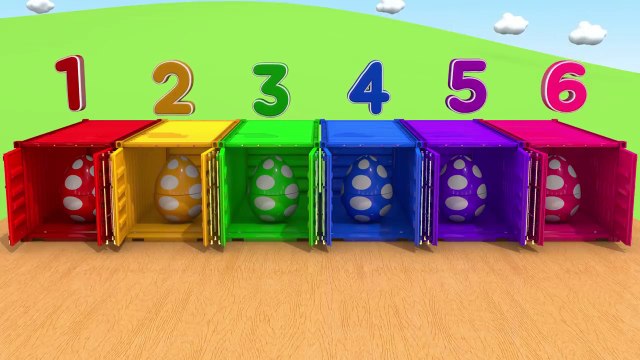 Learn Colors Flying Construction Vehicles and Surprise Soccer Ball Nursery Rhymes & Kids Songs أطفال مضحك ضد شبح - جوني جوني أغاني الحضانة قافية وتعلم الألوان للأطفال