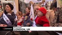 Manifestación de las 'Madres por el Clima' en Londres