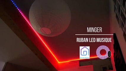 RUBAN LED MINGER : Présentation des fonctionnalités et de l'application (synchro musique)