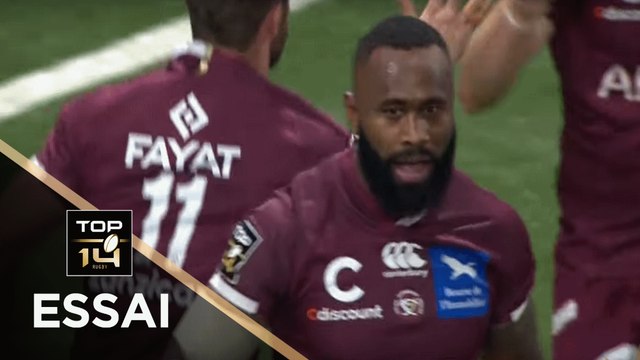 TOP 14 - Essai Semi RADRADRA 1 (UBB) - Racing 92 - Bordeaux-Bègles - J10 - Saison 2019/2020