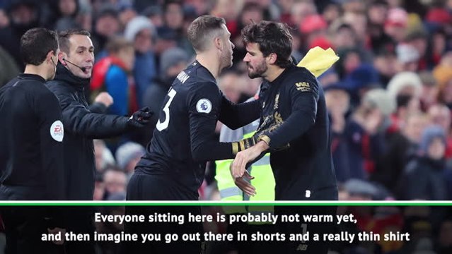 Klopp sympathises with 'frozen' Adrian