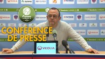 Conférence de presse Clermont Foot - Chamois Niortais (1-0) : Pascal GASTIEN (CF63) - Pascal PLANCQUE (CNFC) - 2019/2020