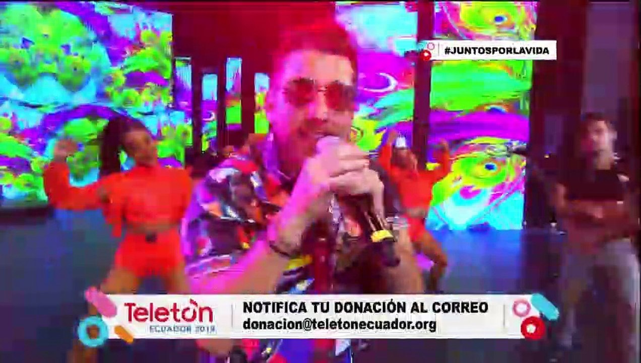 Presentación de Tres Dedos y Renkai en la Teletón Ecuador