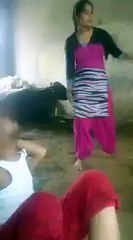 Girl dancing very good at home. Is that a cow in the house!